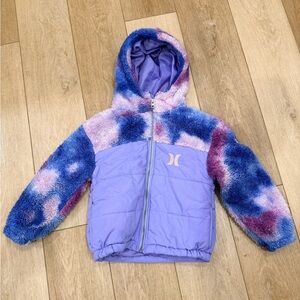 Hurley Purple and Blue Girls Lightweight Winter Jacket